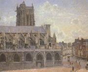Camille Pissaro, The Church of St.Jacques at Dieppe (san08)